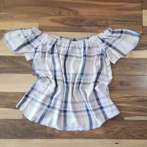 Express off shoulder flowy top